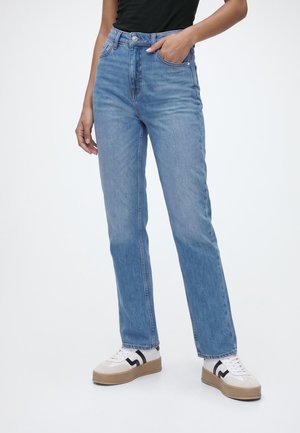 Pieces, PCGRACE HW MOM ANK JEANS BC - Vaqueros mom - medium blue denim