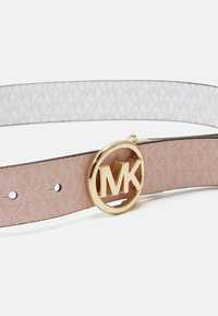MICHAEL Michael Kors LOGO BELT - Cinto - smokey rose/white/gold-coloured