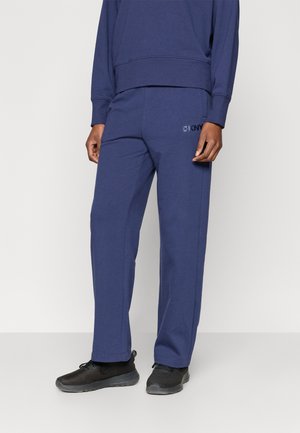 TRANSFER MINI LOGO BOYFRIEND OPEN LEG PANT - Tréningruha alsók - peacoat