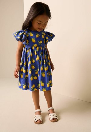 Next, REGULAR FIT - SLEEVE  - Hverdagskjole - blue lemon print