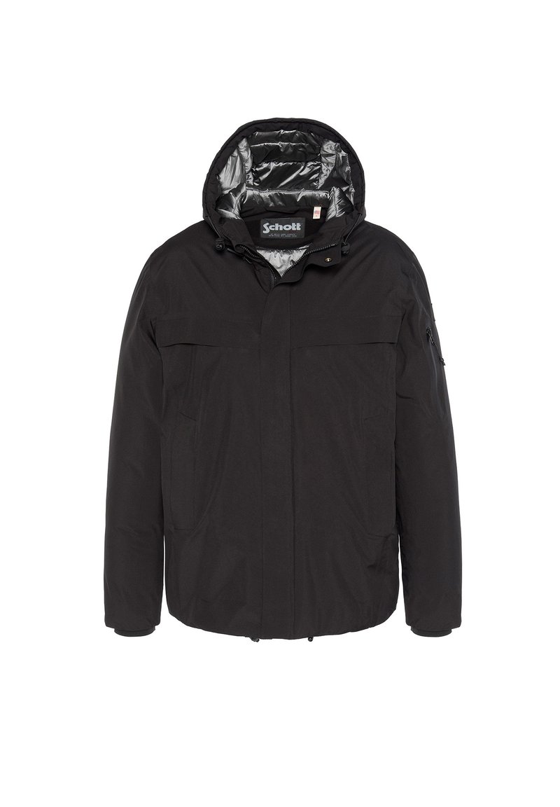 Schott OUTDOOR HOODED - Vinterjakker - noir