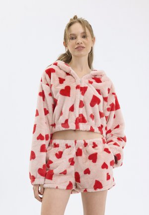 FLUFFY LOUNGEWEAR SET - Pigiama - pink,red