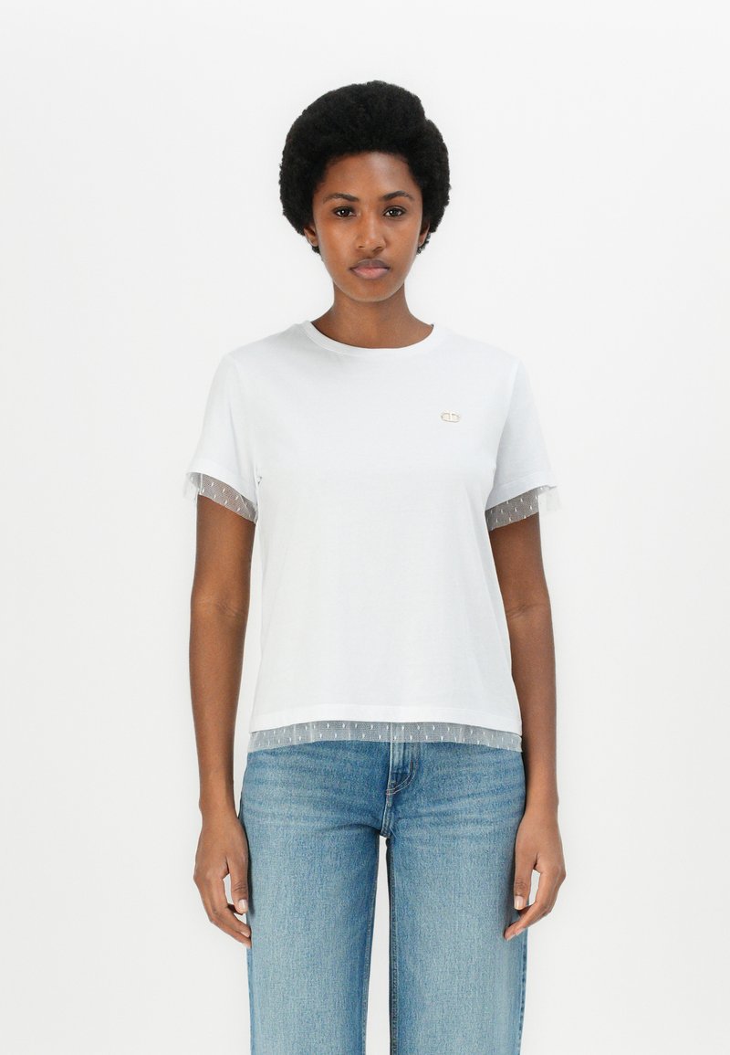 TWINSET T-shirts med print - bianco ottico