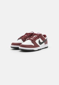 Nike Sportswear DUNK - Sneakers basse - dark team red/black/summit white/white