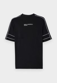 RELAXED PIPING TEE - T-shirt con stampa - black
