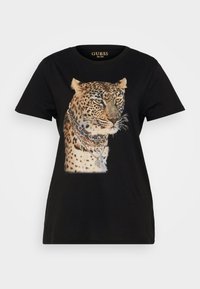 LEOPARD JEWEL - T-shirt con stampa - jet black