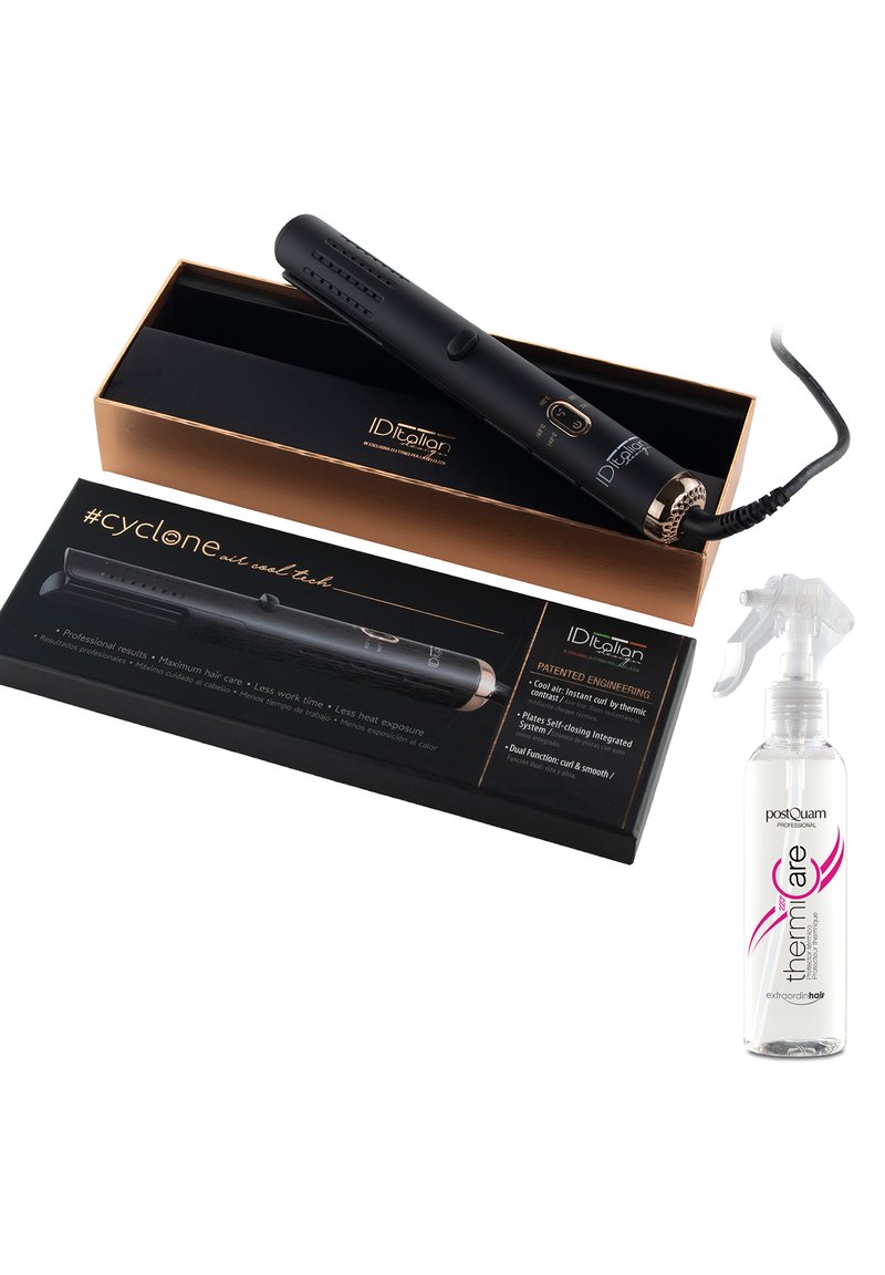 Italian Design CYCLONE IRON + HEAT PROTECTOR 150 ML PACK Haar Styling