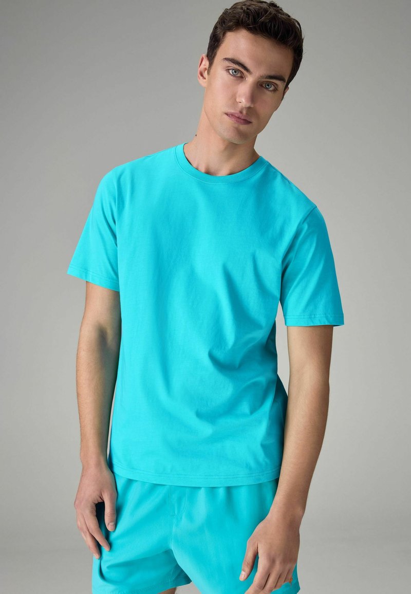 Next REGULAR - Jednoduché tričko - blue aqua