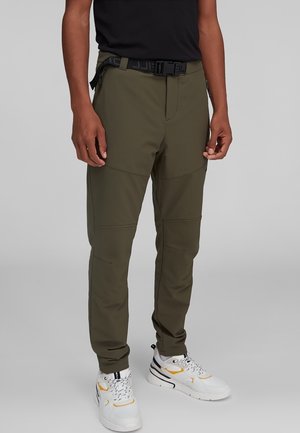 Pantalones montañeros largos - dark green