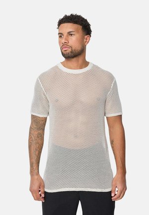 TROUÉ - T-shirt imprimé - beige