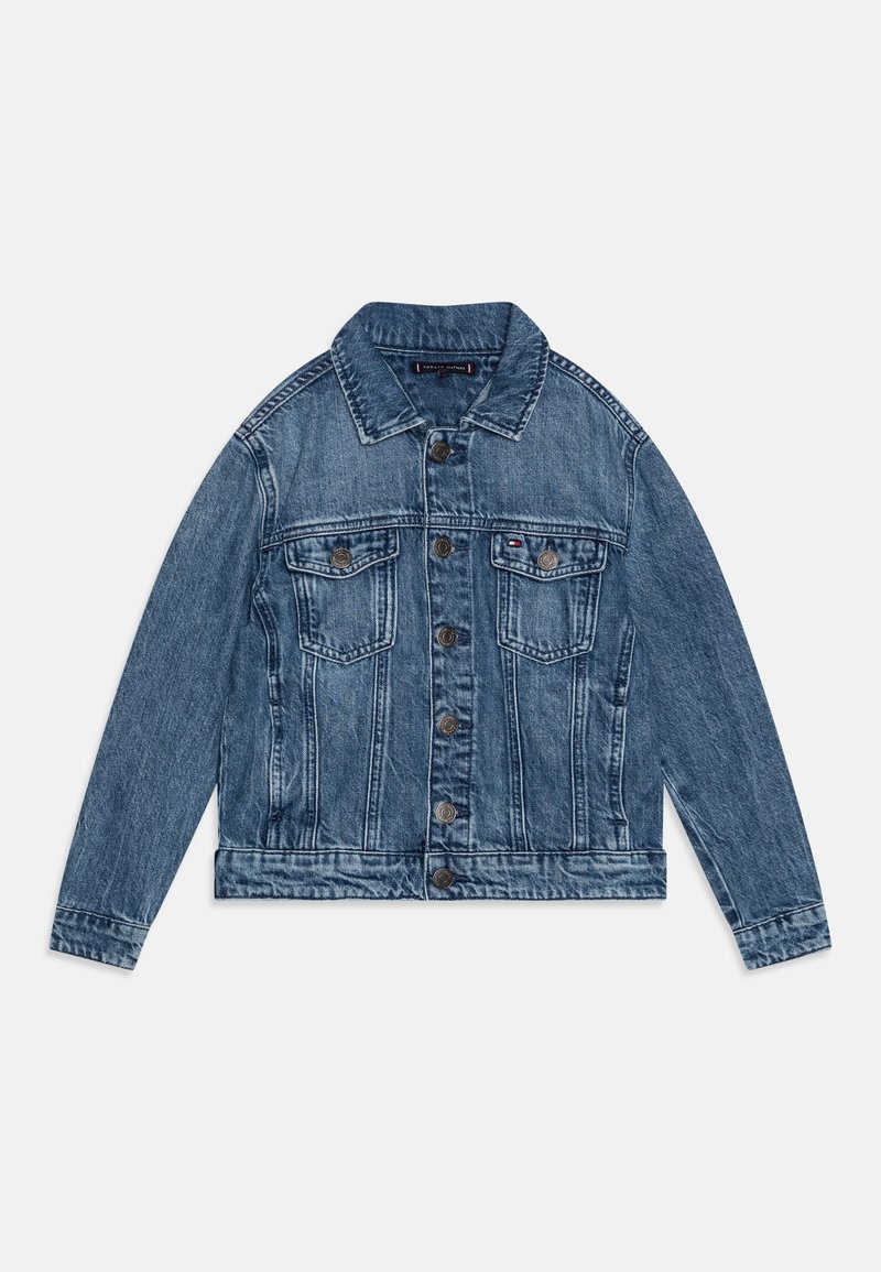 Tommy Hilfiger OVERSIZED TRUCKER - Chaqueta vaquera - light blue