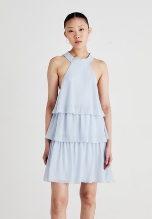 Gina Tricot FRILL DRESS - Cocktail dress / Party dress - light blue