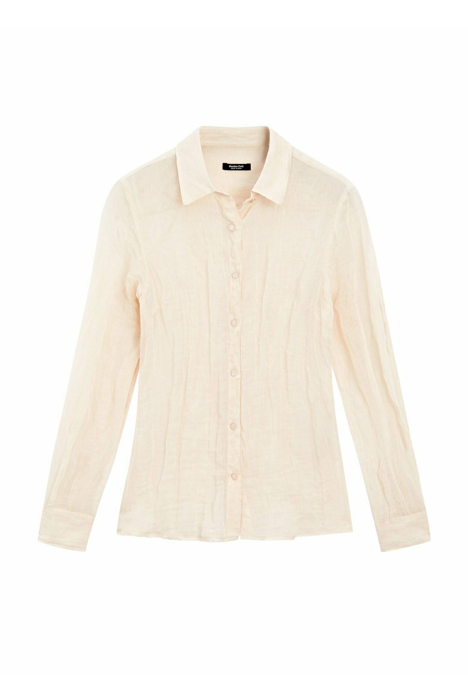 Massimo Dutti BLEND TEXTURED DETAIL - Button-down blouse