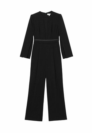 Reiss, PETITE FIT - EVORA PLUNGE-NECK SPLIT-SLEEVE JUMPSUIT . - Jumpsuit - black