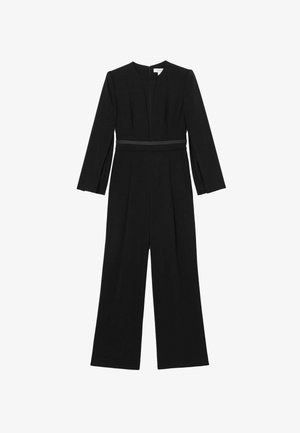 Reiss, PETITE FIT - EVORA PLUNGE-NECK SPLIT-SLEEVE JUMPSUIT . - Jumpsuit - black