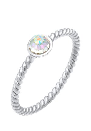 Elli TWISTED SPARKLING - Ring - silber