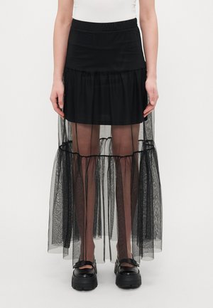 ONLTULLA LONG SKIRT - Jupe longue - black