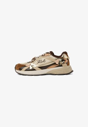 KARL LAGERFELD, ORION FLORA TRIM - Baskets basses - camel