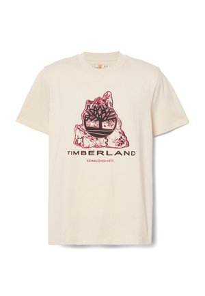 FRONT SEASONAL TREE LOGO GRAPHIC TEE - T-shirts print -  natural