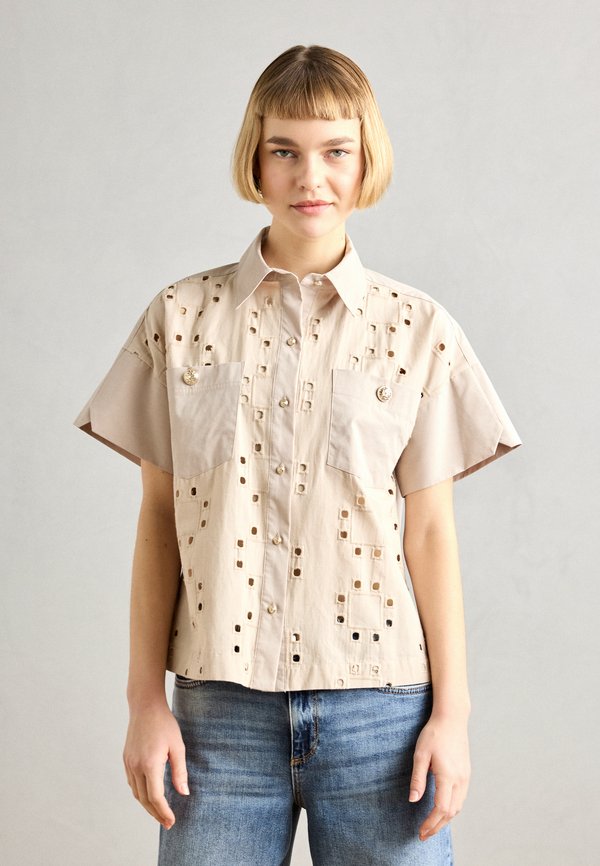 COTNY SHIRT - Button-down blouse - feather gray