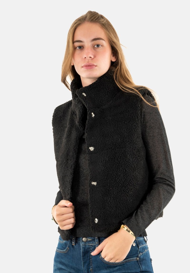ONLY ONLSANDRA WAISTCOAT - Veste sans manches - noir