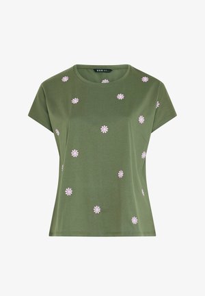 Yours Clothing, PLUS SIZE T-SHIRTS. - Camiseta estampada - khaki