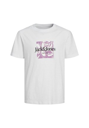 Jack & Jones Junior GEDRUCKT - T-shirt imprimé - weiß