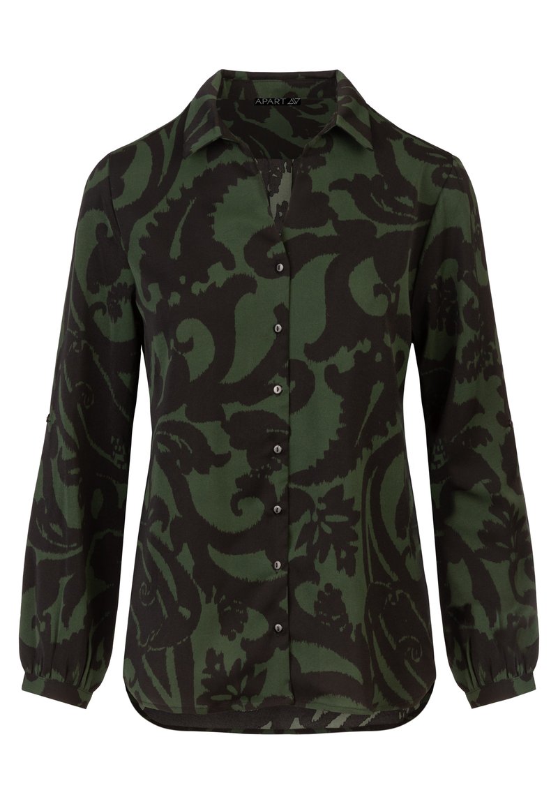 Apart Overhemdblouse donkergroen Apart Overhemdblouse donkergroen