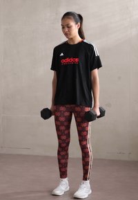 adidas Sportswear TIRO CUT STRIPES BOYFRIEND - Marškinėliai su spaudiniu - black