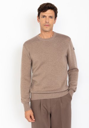 COL ROND MAILLE MILANO - Striktrøje - taupe
