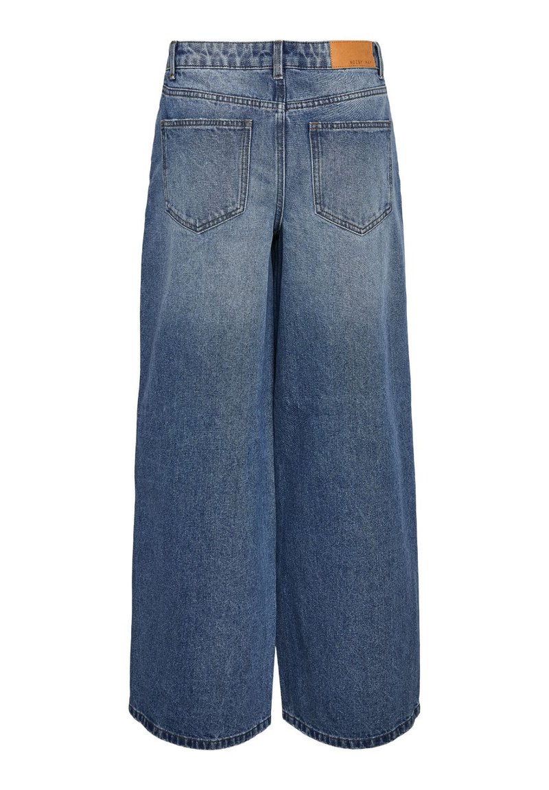 Noisy May Wide leg blauw denim/bluedenim