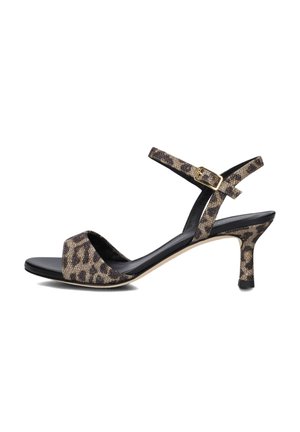 Sandalen met hoge hak - leopard
