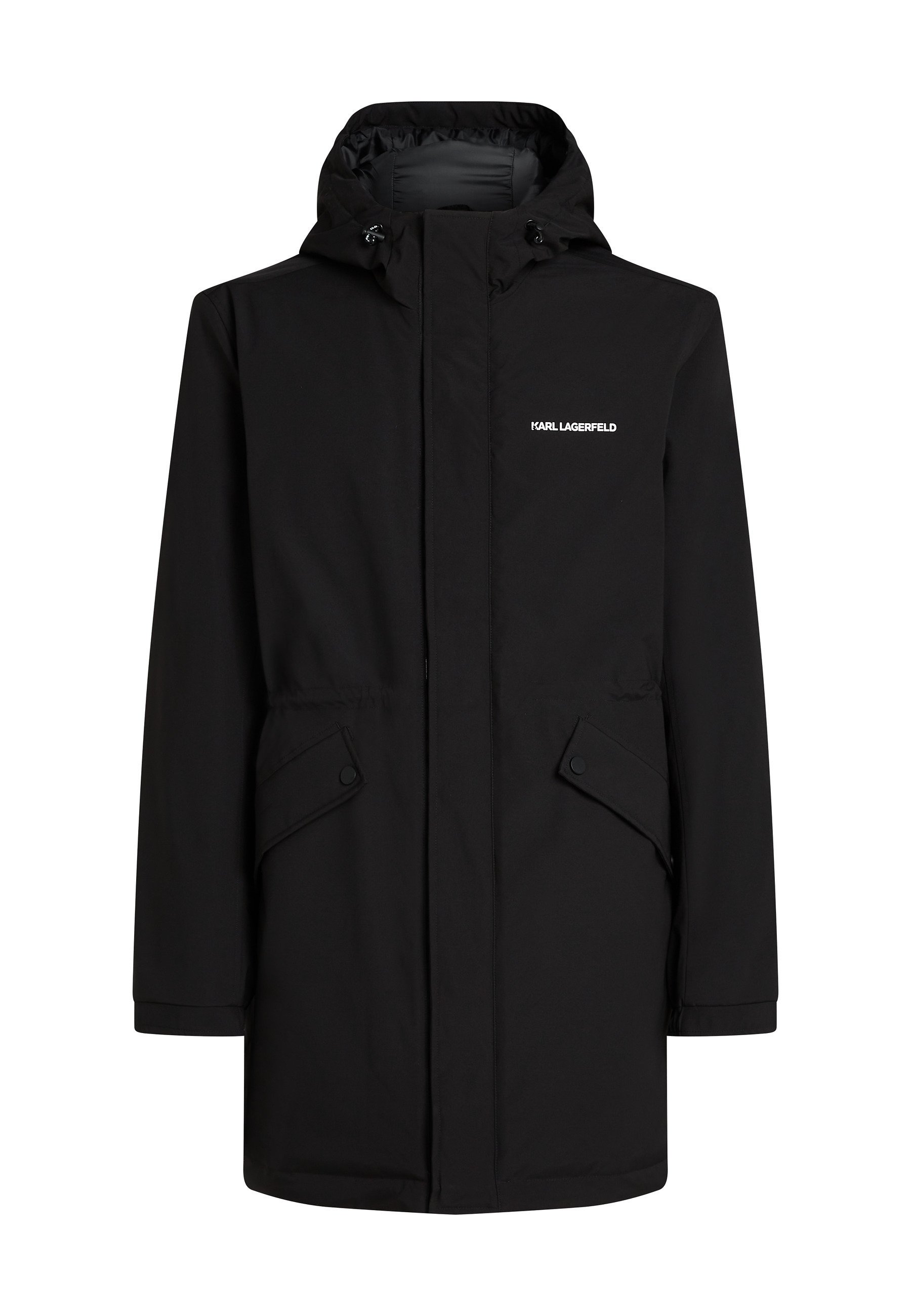 KARL LAGERFELD ULTRA LIGHTWEIGHT HOODED PARKA - Manteau d'hiver - black/noir  - ZALANDO.FR