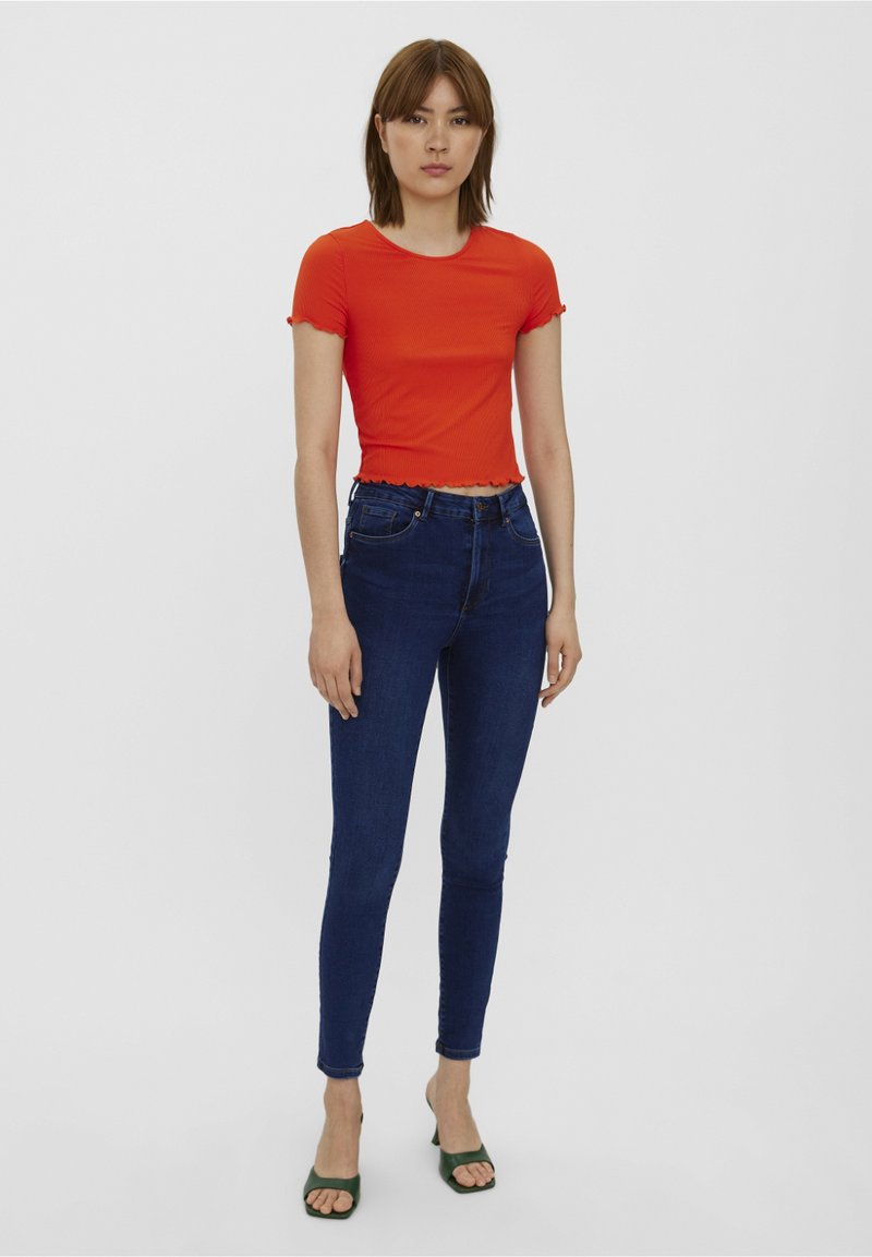 Vero Moda Jeans Skinny Fit donkerblauw denim