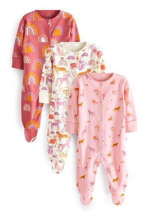 3 PACK SET - Kruippakje - pink white unicorn