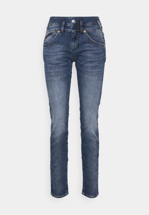 PEARL SLIM - Slim fit jeans - dark blue denim