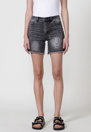 Denim shorts - black denim