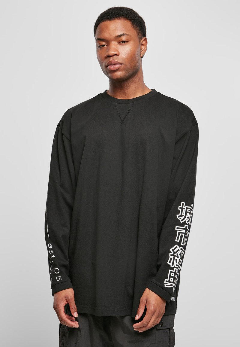 Urban Classics Tops ar garām piedurknēm - black
