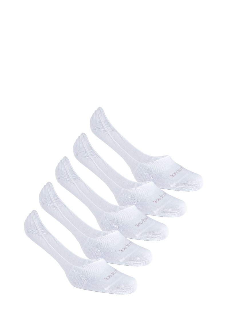 Blackspade 5-PACK NO SHOW  - Calcetines tobilleros - white