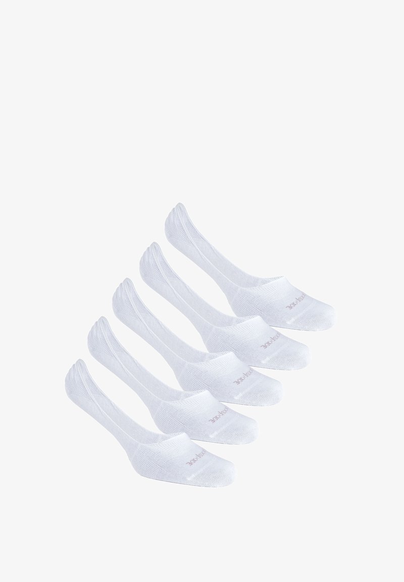 Blackspade 5-PACK NO SHOW - Calcetines tobilleros - white