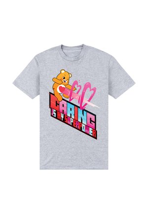 CARE BEARS UNLOCK THE MAGIC CARING IS MY SUPERPOWER - T-shirt imprimé - heather grey