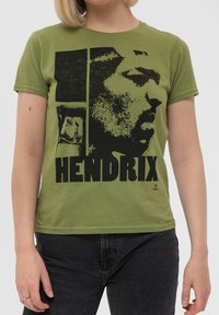 Paradiso Clothing JIMI HENDRIX LET ME LIVE - Print T-shirt - green
