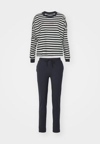 Unselected, dark navy/white