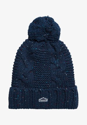 Superdry & Co BOBBLE - Beanie - deep navy tweed