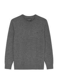 Marc O'Polo RUNDHALS REGULAR AUS SOFTEM - Strickpullover - graphite grey melange