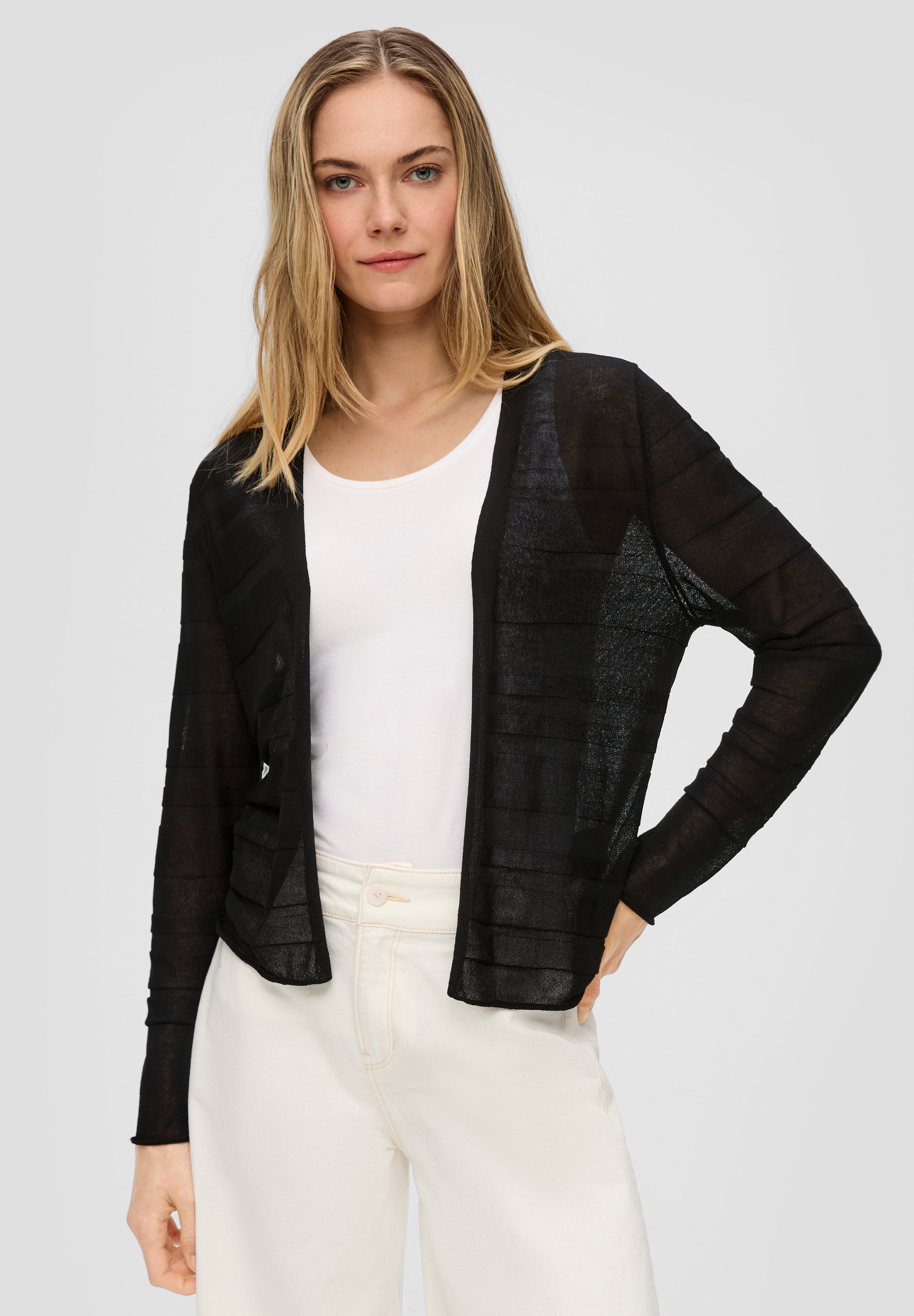 売れ筋商品|||トムテイラー ニット&セーター レディース アウター SHORT BOLERO - Cardigan - deep black トムテイラー ニット&セーター レディース アウター SHORT