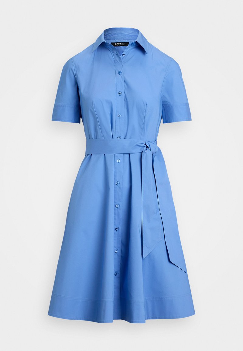 ralph lauren blue shirt dress Belted Cotton Oxford Shirtdress