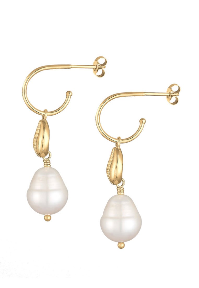 Elli SHELL CLASSY - Pendientes - gold-colored/dorado - Zalando.es