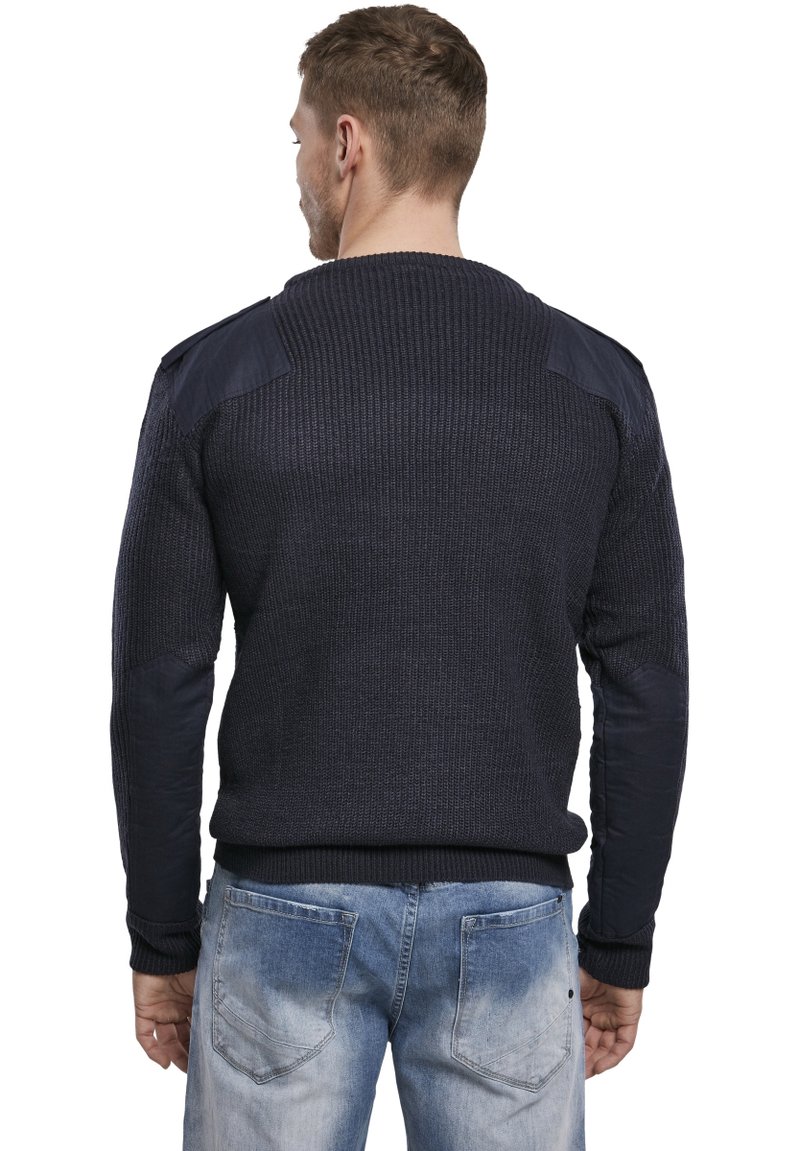 Herren Strickjacken | Brandit HERREN BW PULLOVER Strickpullover navy/schwarz-metallic - JV47125 Herren Strickjacken | Brandit HERREN BW PULLOVER Strickpullover navy/schwarz-metallic - JV47125