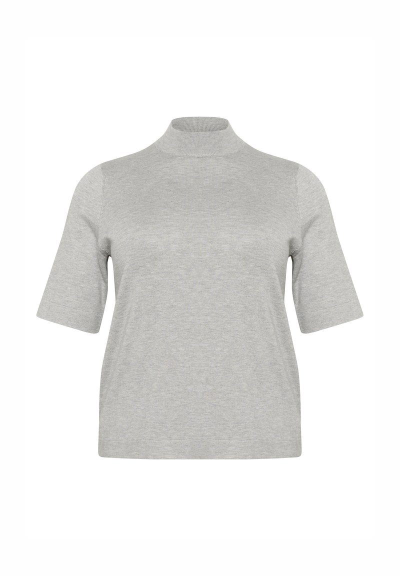 Kaffe Curve T-shirt basic lichtgrijs